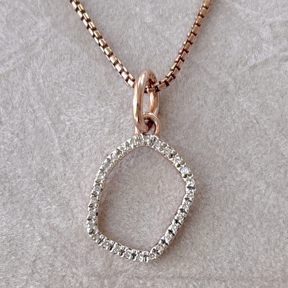 MONICA VINADER Jewelry - MONICA VINADER Rose Gold Necklace with Silver Pendant